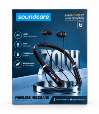 Soundcore ANC + ENC Neckband 700 Hour Battery Backup